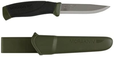 couteau à lame fixe - Mora Companion MG Noir/Kaki