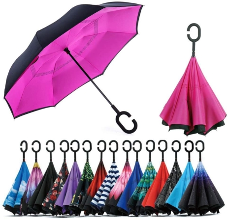 parapluie inversé - Parapluie inversé double couche coupe-vent Jooayou
