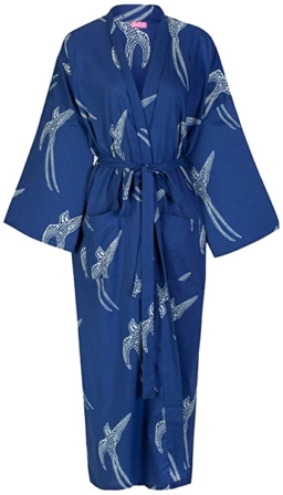 robe de chambre pour femme - Robe de chambre Kimono en coton pour femme Susanah Coton