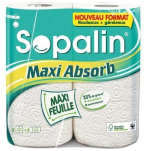 - Sopalin Maxi Absorb 2 rouleaux