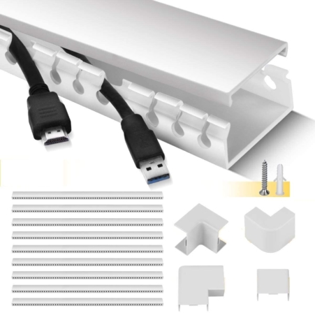 accessoire de cable management - Stageek – Conduit de câbles PVC autoadhésif