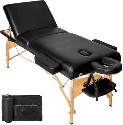 TecTake Table Lit de Massage Pliante Portable