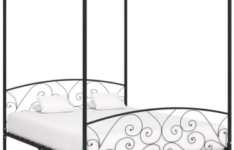  - VidaXL - Cadre de lit à baldaquin en métal