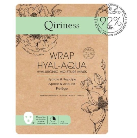 masque hydratant en tissu - Qiriness Wrap hyal-aqua