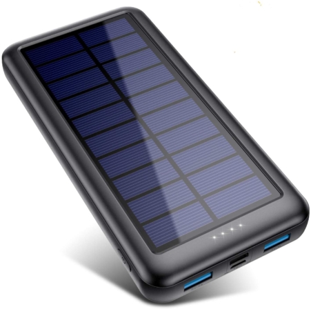 batterie externe solaire - QTshine HX160S4 26800 mAh