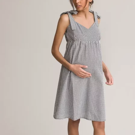 vêtement pour femme enceinte - La Redoute Collection Robe de grossesse Vichy
