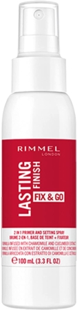 spray fixateur - Rimmel Lasting Finish Fix & Go 2 In 1