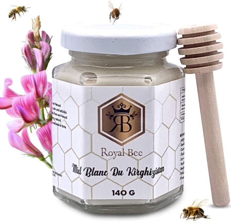 miel - Royal Bee miel blanc brut du Kirghizistan