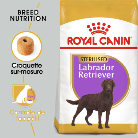 croquettes pour chien stérilisé - Royal Canin sterilised Labrador Retriever