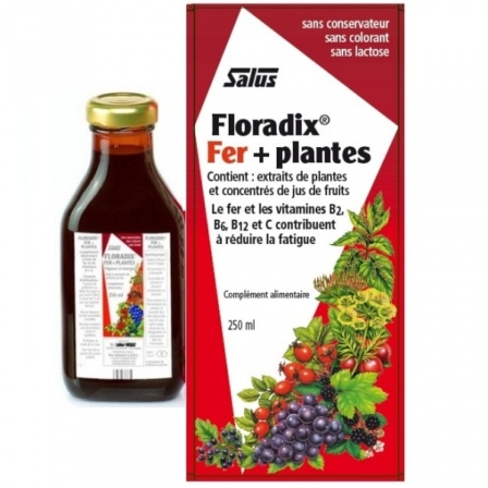 complément fer - Salus Floradix Fer + Plantes 250 ml