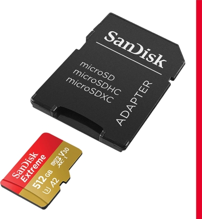 carte micro SD 512 Go - SanDisk Extreme 512 Go