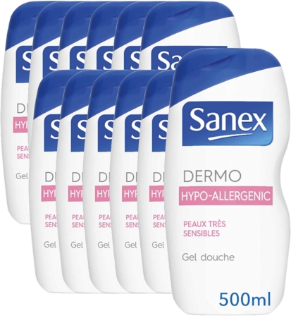 gel douche - Sanex Dermo Hypoallergénique
