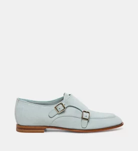  - Santoni – Chaussures à boucles bleu ciel écodurables