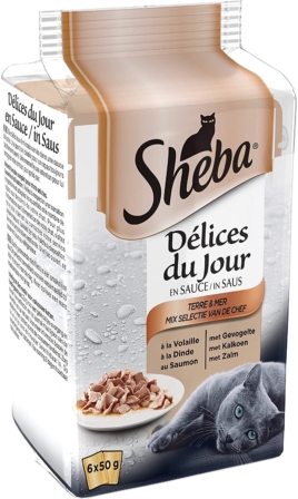 nourriture humide pour chat - Sheba Délices du Jour