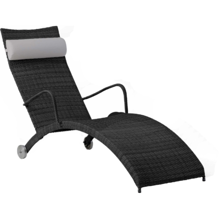 chaise longue - Sika-Design Bain de soleil Helena noir