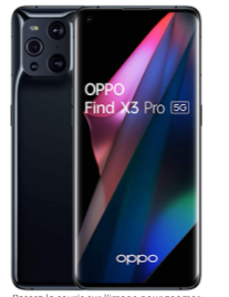 Smartphone photo OPPO Find X3 Pro