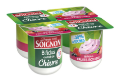 Soignon - Yaourt au lait de chèvre, Bifidus fruits, rouges