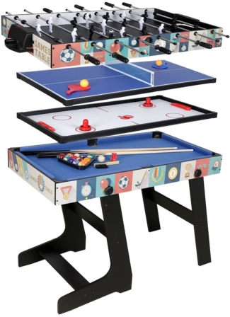 table de ping-pong - Table multi Jeux 4 en 1 pliante Hlc
