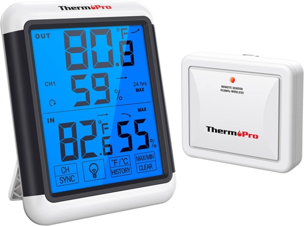 thermomètre intérieur extérieur sans fil - ThermoPro TP65