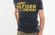 Tommy Hilfiger – T-shirt en coton logotypé slim fit