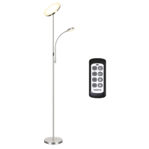  - Tomons – Lampe sur pied LED avec télécommande