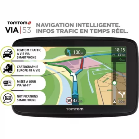 GPS à moins de 150 euros - Tomtom VIA 53
