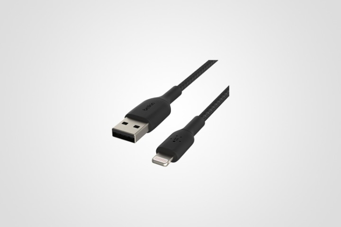 Câble lightning vers USB-A pour iPhone
