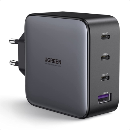 chargeur GaN multiport - UGREEN USB C Chargeur Rapide 100W