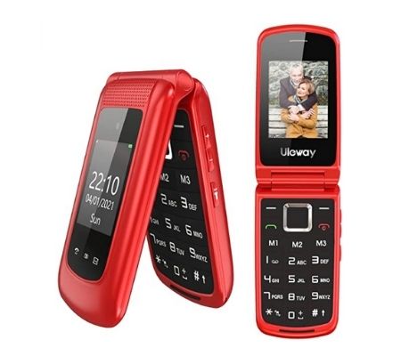 téléphone portable à clapet pour sénior - Uleway G340D