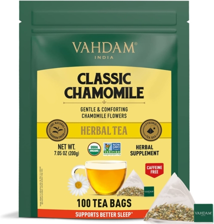 thé - Vahdam Classic Chamomille Herbal Tea