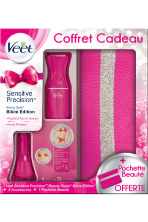 tondeuse bikini - Veet – Coffret sensitive precision Bikini Edition Pink