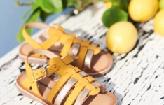chaussures pour enfant - Verbaudet - Sandales multi-brides cuir fille
