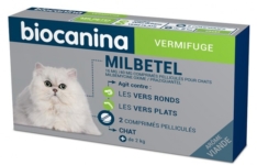 Biocanina - Milbetel Vermifuge Chat + de 2kg (2 comprimés)