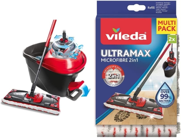 serpillère pour parquet - Vileda - Easy Wring & Clean Ultramat Turbo