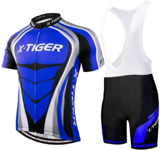  - X-Tiger – Maillot de cyclisme + cuissard vélo à bretelle