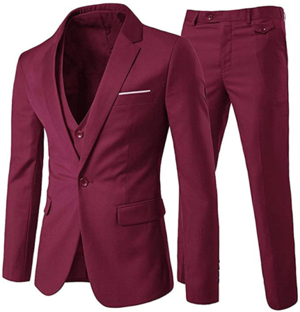 Youthup Costume Homme Slim Fit 3 Pièces