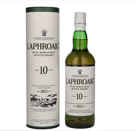 whisky tourbé - Laphroaig Islay Single Malt 10 ans