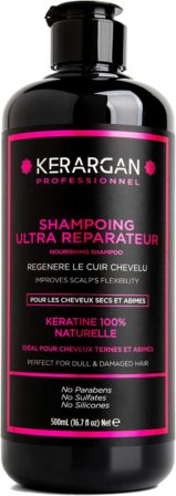 shampoing pour cheveux cassants - Kerargan  Shampoing à la kératine et à l’huile d’argan