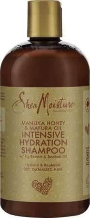 shampoing pour cheveux cassants - Shea Moisture Shampooing Miel de Manuka et Huile de Mafura