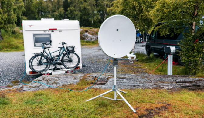 Antenne satellite portable