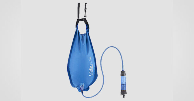 filtre à eau pour la randonnée - LifeStraw Filtre à eau Gravity bag Blue