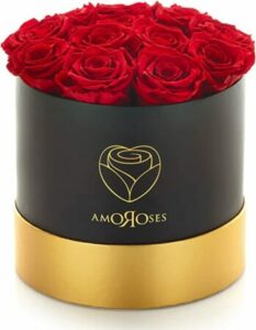  - Amoroses 12 Vraies Roses Stabilisées