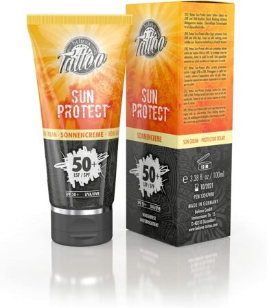 crème solaire pour tatouage - Believa Tattoo Sun Protect SPF50+