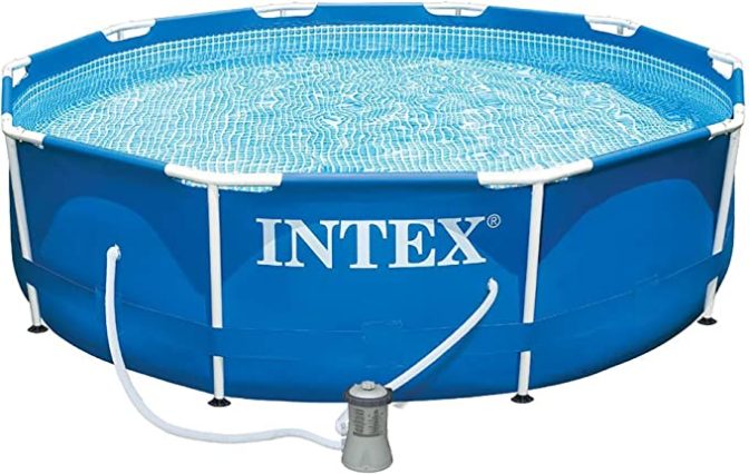 piscine semi-enterrée - Intex Metal Frame Pool
