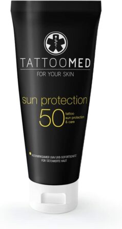 crème solaire pour tatouage - TattooMed For Your Skin Sun Protect SPF50