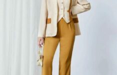 Shein – Ensemble tailleur pantalon bicolore