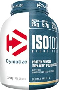  - Dymatize – ISO 100 Hydrolyzed parfum vanille