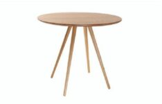 table scandinave - Miliboo – Table à manger ronde bois clair D90 cm ARTIK