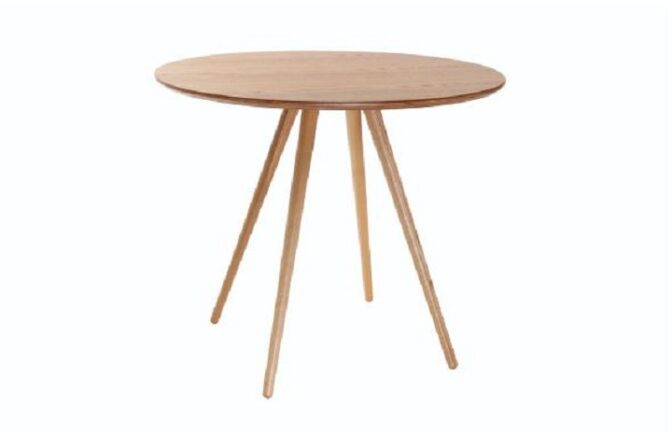 Miliboo - Table à manger ronde bois clair D90 cm ARTIK