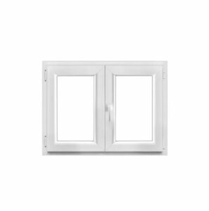  - GoodHome – Fenêtre PVC 2 vantaux oscillo-battant 100 x 75 cm